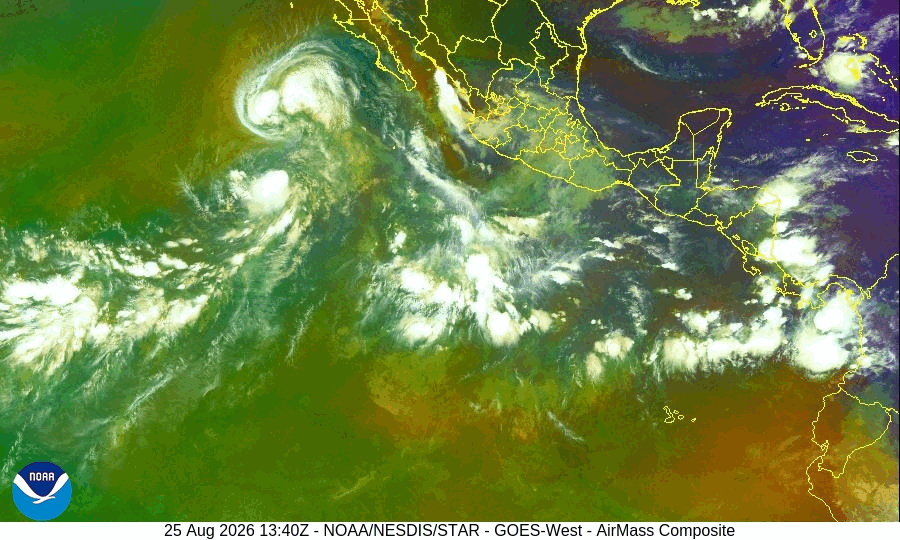 GOES-18 Air Mass Pacífico Este
