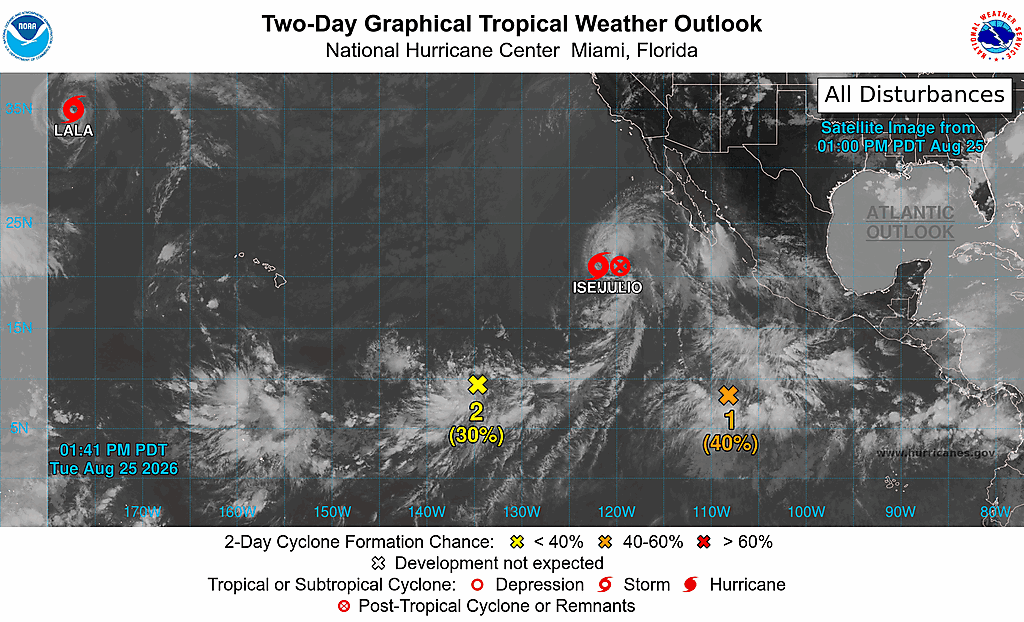 Pronóstico Tropical 2 días - Pacífico Este